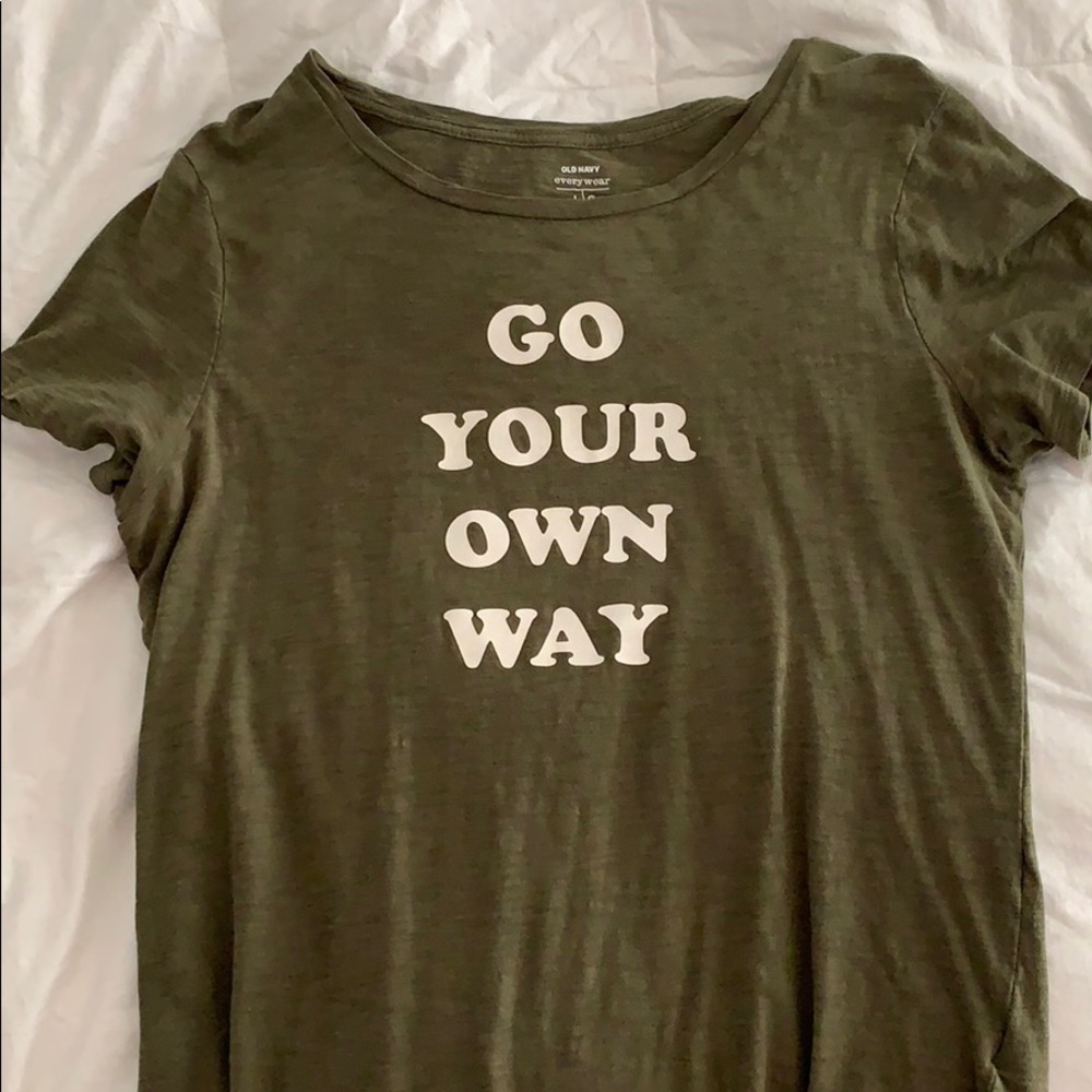 Army Green graffic tee
